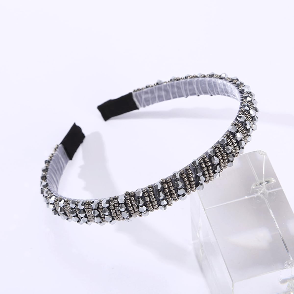 scicent Hair Bands for Women Fashion Crystal Hair Band Non-Slip Hard Hair Hoop for Dancing Parties Daily Wear Work Festival Hair Accessories 16514 - Image 4