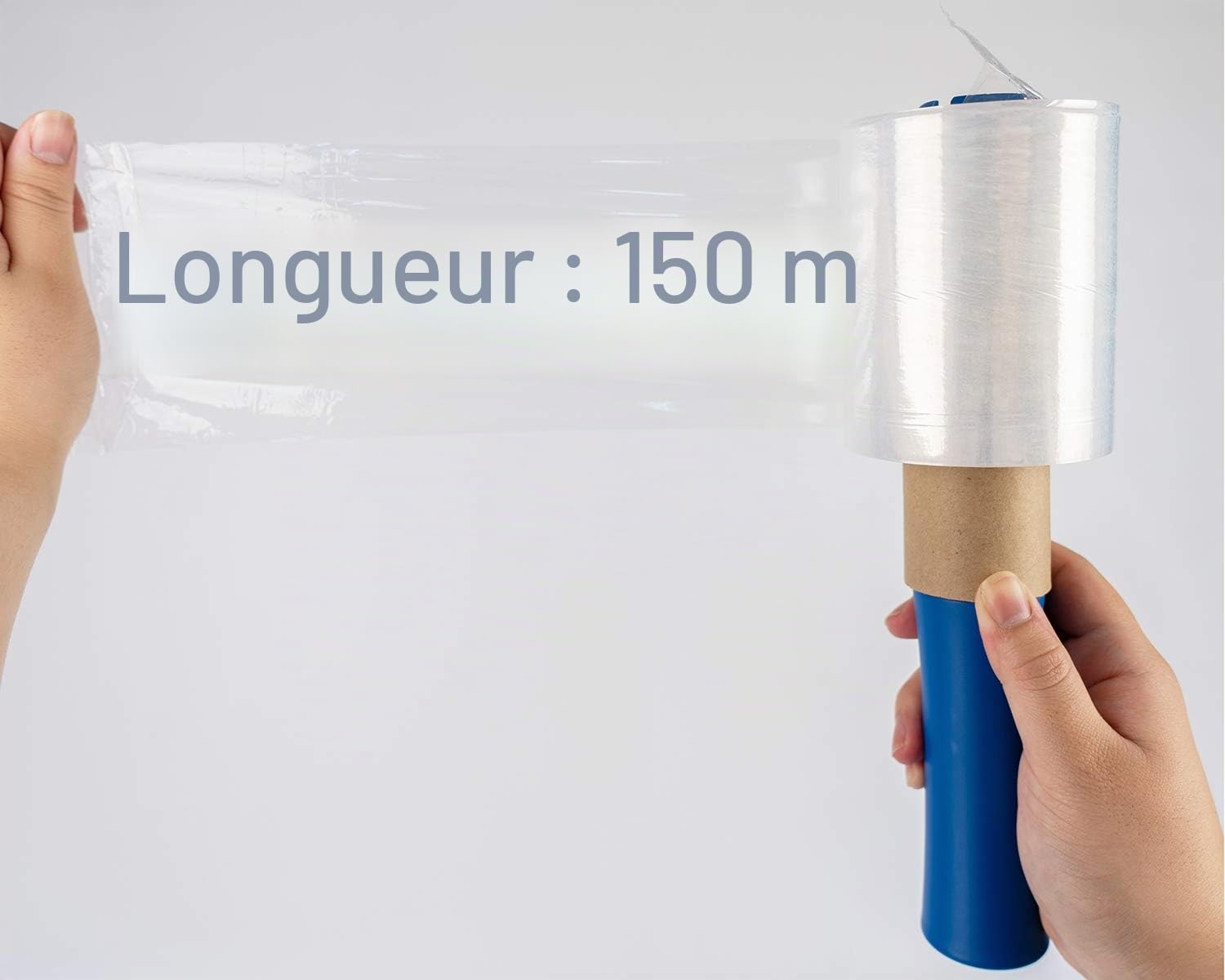 Viva Lot de 40 rouleaux de film d'emballage avec 1 dévidoir Transparent 100 mm x 150 m