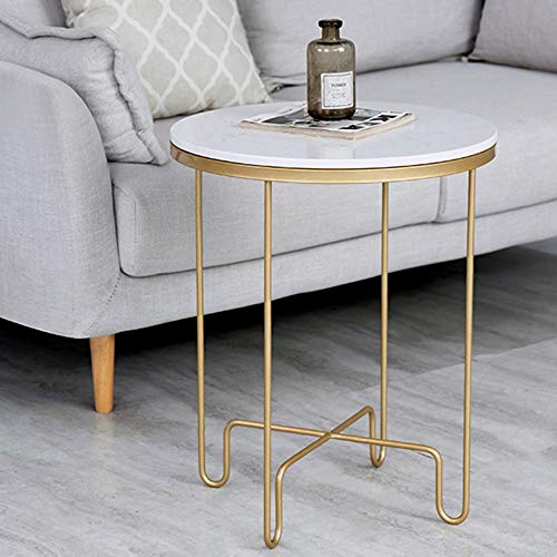 Table de chevet de chambre à coucher et table basse ronde au charme authentique - 5