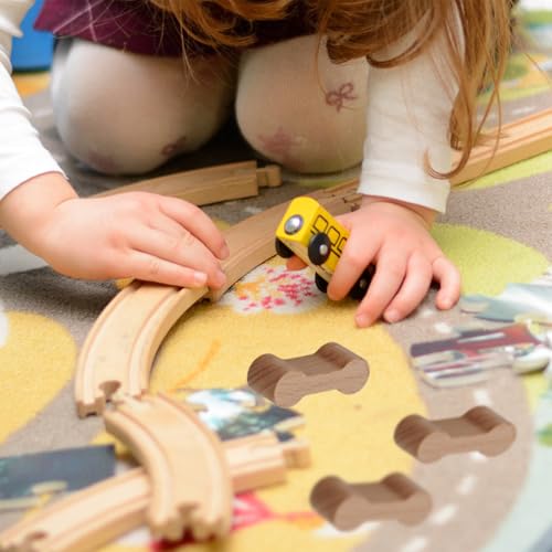 10 Stück Holzeisenbahn Zubehör Verbindungsstücke Zubehör Holzeisenbah Erweiterung Verbindungsstücke Holzeisenbahn Verbinder Schienen Holzschienen Verbinder Schienen Holzeisenbahn Mit 5 Brückenclip