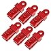 sourcing map Bâche Clips 7mm Snap Serrer Coulissant Verrou Poignée Auvent Pince pour Camping en Plein Air Tentes Rouge 6Pcs