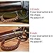 WAYNE'S DOG Leather Lever Wrap for Lever Action, Handcrafted (6-inch, Brown/Brown-Thicker)