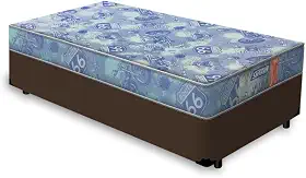 Cama Box Solteiro Marrom Gazin Supreme + Colchão de Espuma D20 78x188x37cm