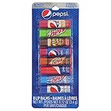 Taste Beauty Pepsi 8 Pack Lip Balm (Pepsi Cherry Vanilla, Mountain Dew, Mug, Pepsi Wild Cherry, Classic Pepsi, Mountain Dew White and Live Wire, Diet Pepsi)