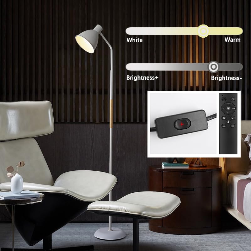 Lampadaire de salon LED avec télécommande pour ajuster la lumière
