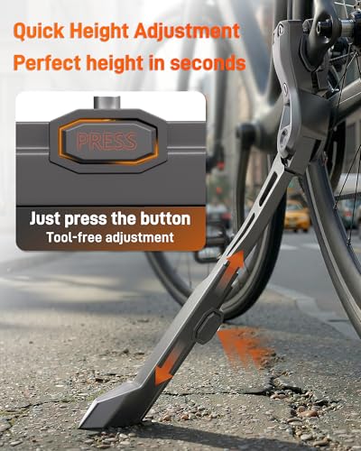 HENMI Pata de Apoyo para Bicicleta de Aluminio para Adultos 24"-29" miniatura 2