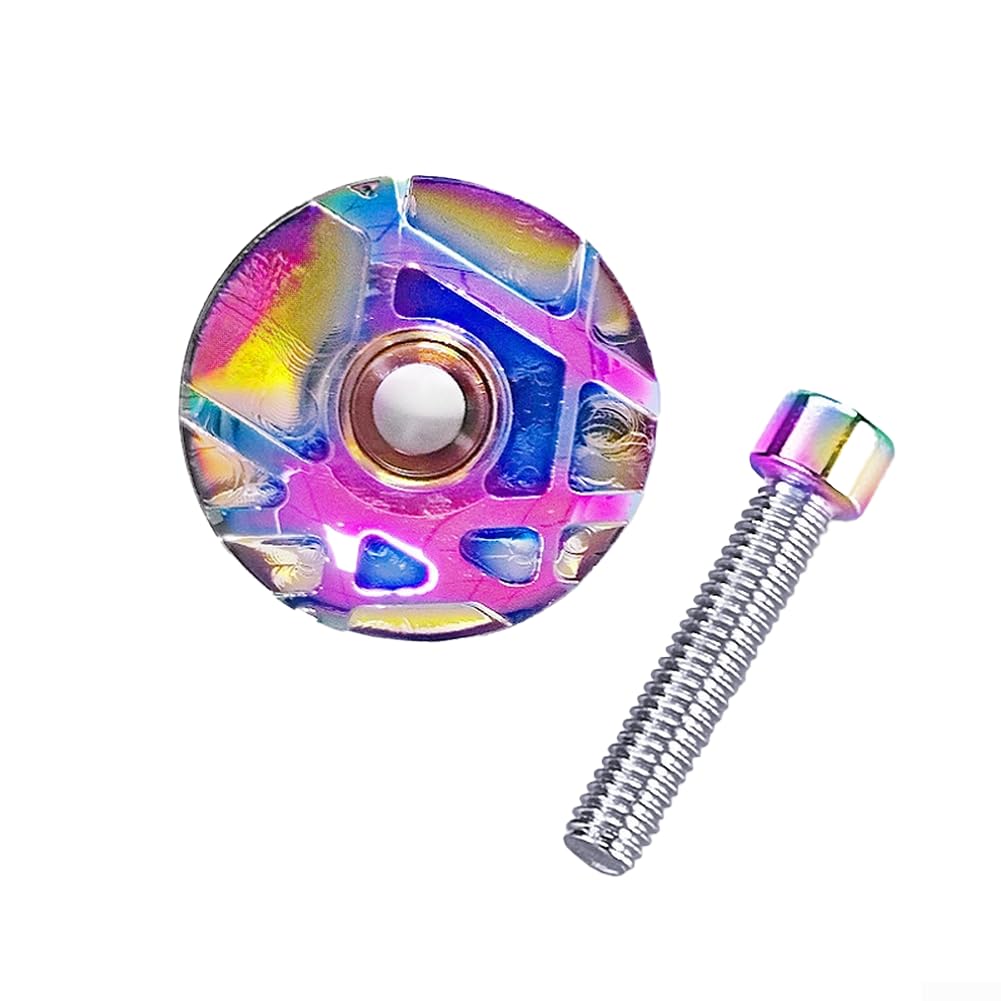 Secure Fit Aluminum Bicycle Stem Cap for 28.6mm Forks, 31.8mm OD