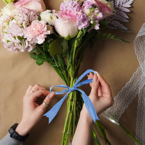 Image of 218 Yards Raffia Paper Craft Ribbon Packing Paper Twine, 1 /4 Inch by 218 Yards