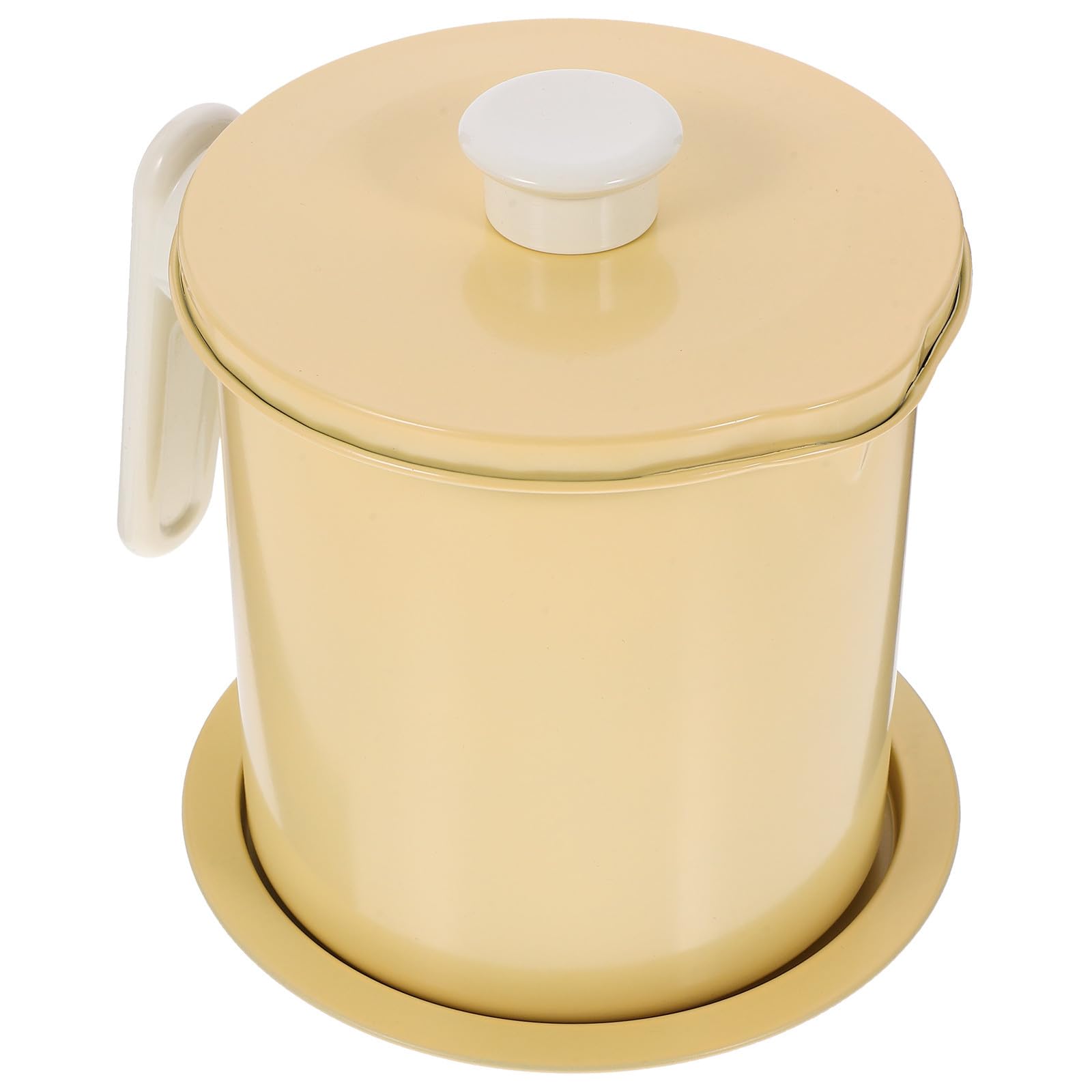 Recipiente para aceite de cocina que previene quemaduras al filtrar fritos en el hogar de 1.4l