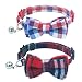 OFPUPPY Cute Bowtie Cat Collar Breakaway with Bell 2 Pack Plaid Collar Set for Kitty Puppy Adjustable 7.8-10.2"