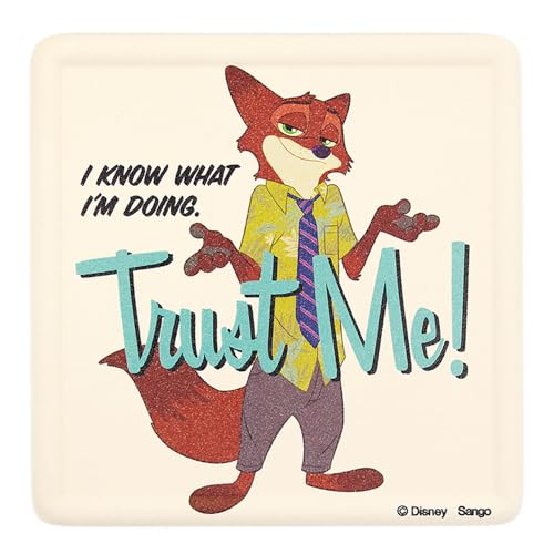 ディズニー 「 ズートピア 」 ニック・ワイルド 吸水 コースター 約9cm コースターミュージアム 雑貨 グッズ 日本製 3324-071