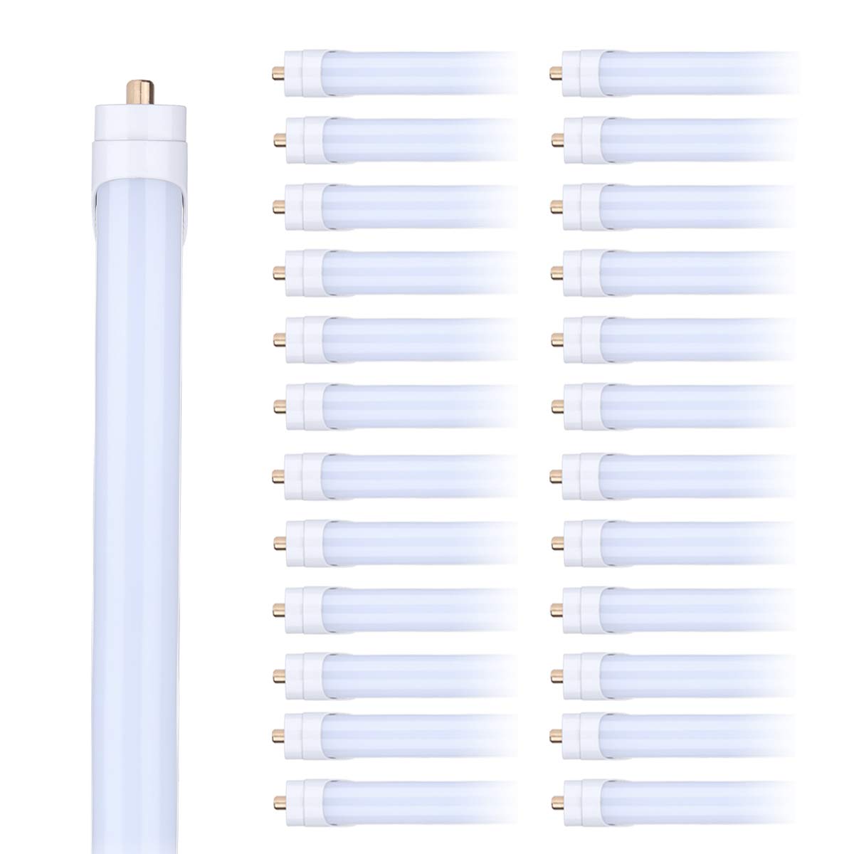 TRLIFE 8FT LED Tube Light T8 8FT LED Bulbs 45W 5000K Daylight White FA8 Base Tube Lights with