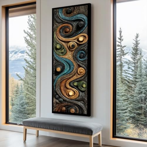 Tableau sur toile encadré haut de gamme paysage vertical - 2