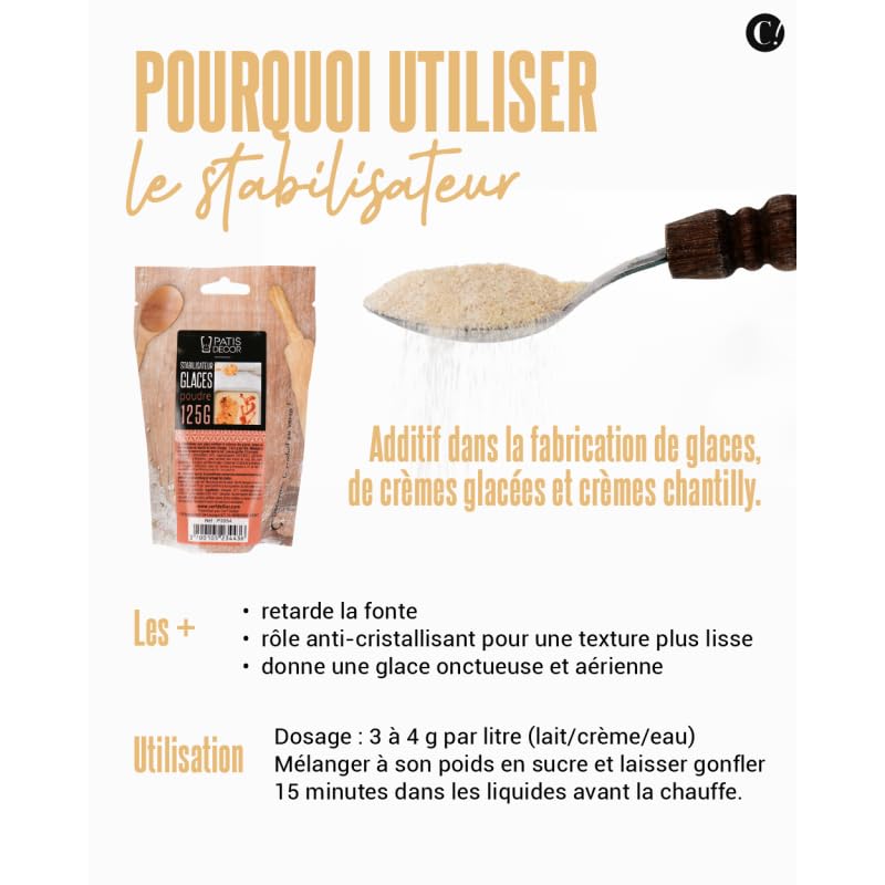Stabilisateur pour glace 250 g