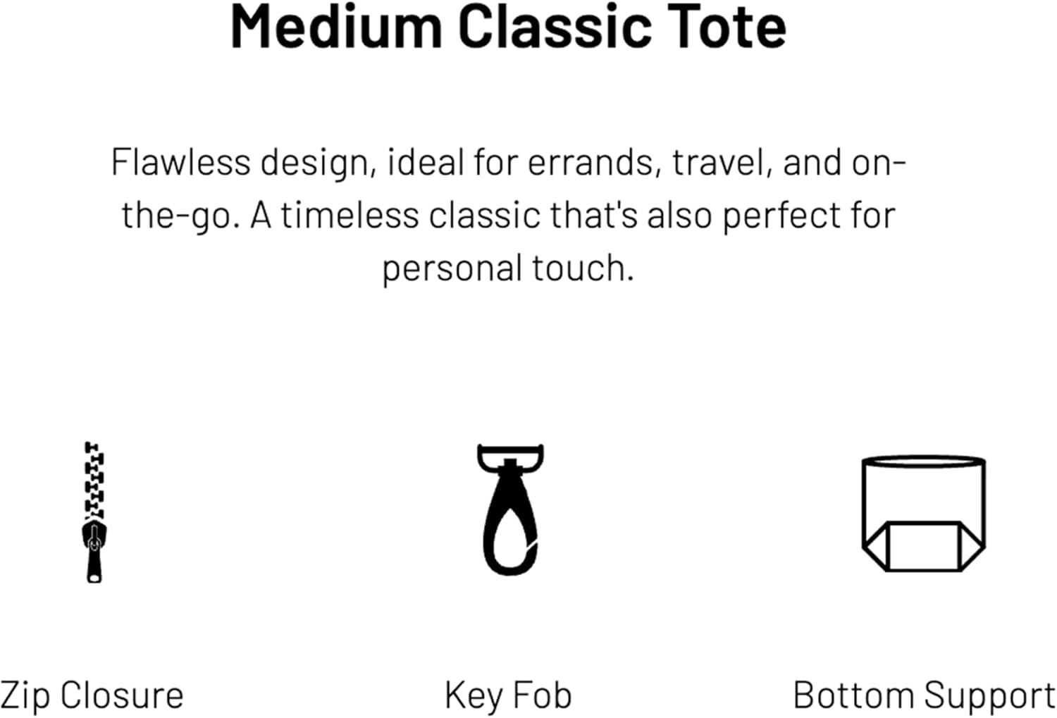 Go Greek Chic Sorority Embroidered Classic Canvas Tote Bag - Image 4