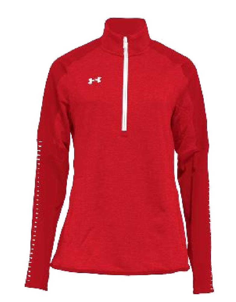 Under Armour Womens UA Knit Warm-Up Zip LG Red