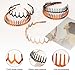 ADULLPONY Zig Zag Hair Headband - Wavy Shark Tooth Non Slip Bands 6pcs Plastic Wide Teeth Head Hoop Spiky Comb Clips for Women Girls Hair Accessory Styling