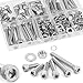 M4 Bolts,Hincell 350pcs M4 Hex Socket Head Cap Screws Bolts Washers Nuts Kit,304 Stainless Steel(M3 x 6mm /8mm /12mm /16mm /20mm /25mm /30mm)