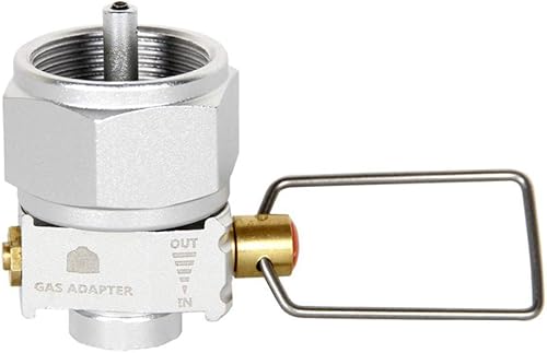 LIXADA Gas Saver Plus, Gas Convertor Shifter, Refill Flat Tank, Conversion Adapter, Camping Gas Adaptor Valve, for Nozzle Bottle TypeButane Gas