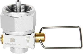 Lixada Gas Saver Plus, Gas Convertor Shifter, Refill Flat Tank, Conversion Adapter, Camping Gas Adaptor Valve, for Nozzle Bottle Type/Butane Gas Cartridge/Lindal Valve Canister
