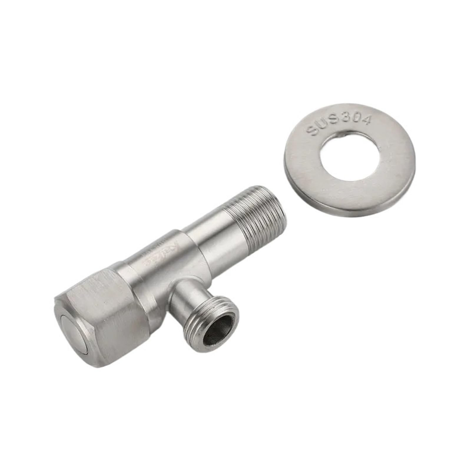 Angle Stop Valve 2Pcs Triangle Valve Thickening Water Stop Shut-Off for Heater Kitchen Bathroom Toilet