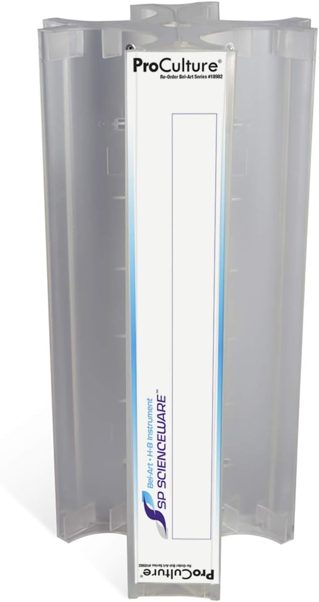 SP Bel-Art ProCulture 100mm Petri Dish Rack; 84 Places, 14½ in., Natural (F18982-0014)