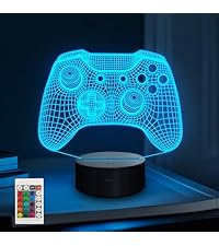 Okayera 3D Gamepad Night Light, Gamer Gifts for Boy Teenage Men