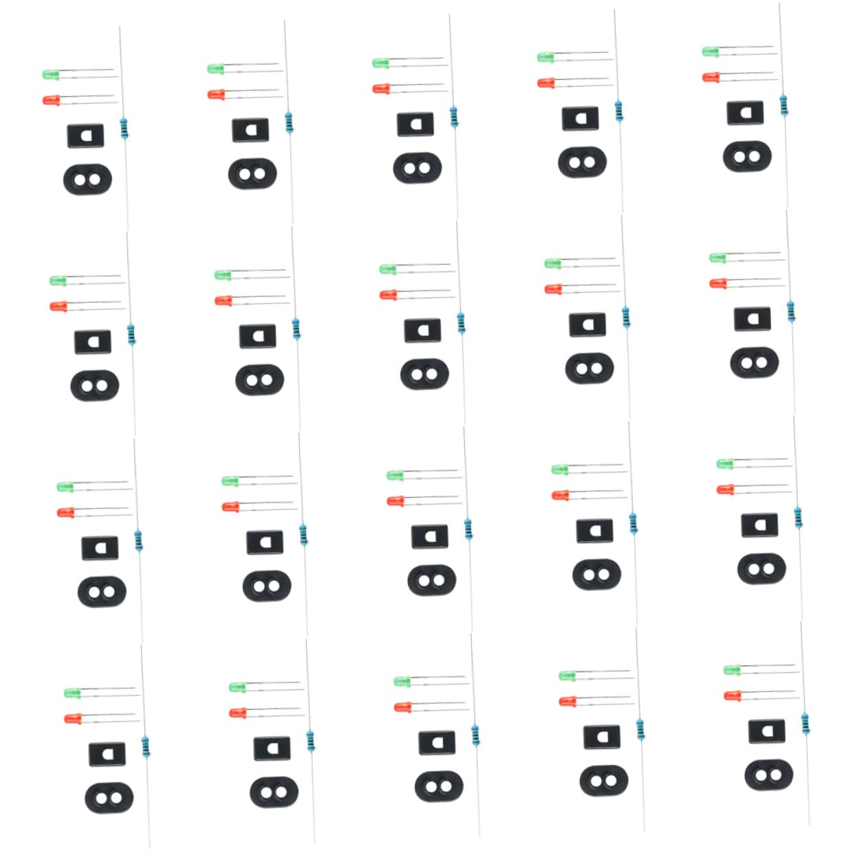 MUSISALY 2 Sets Micro Landscape Light Decor Lighting Train Simulated Signal Light Models Luminous Signal Light Model Sand Table Materials Mini Toys Analog Signal Light