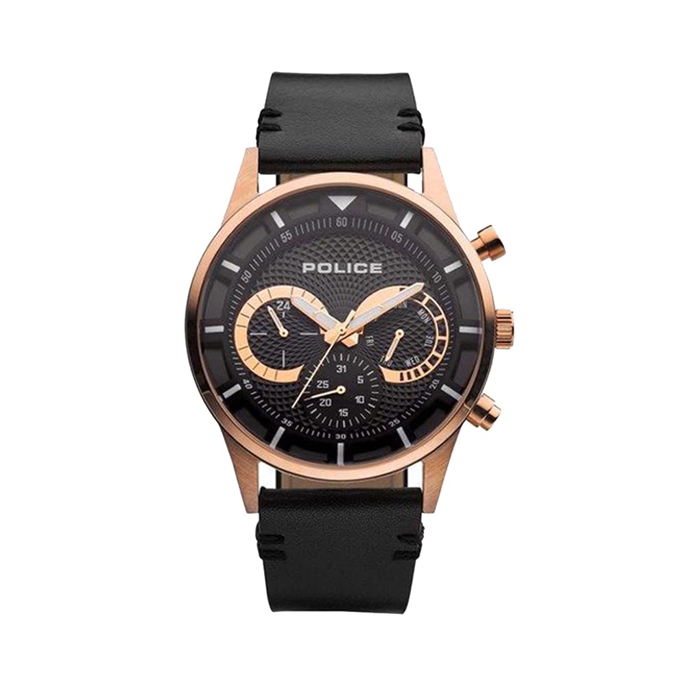 POLICE Mens 45 mm Driver Black Dial Genuine Leather Analogue Watch - PLPEWJF2110901 (WPLPEWJF2110901, Not assigned, Not assigned) (B09SHZCC27) Amazon Price History, Amazon Price Tracker