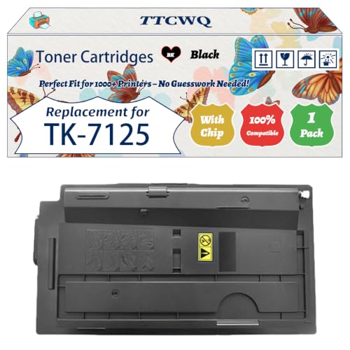 Image of Compatible for Kyocera TK-7125 Toner Cartridges Work for Kyocera TASKalfa 3212 i Printers, with Chip, High Yield 20000 Pages, High-Definition Printing (1 Pack Black)