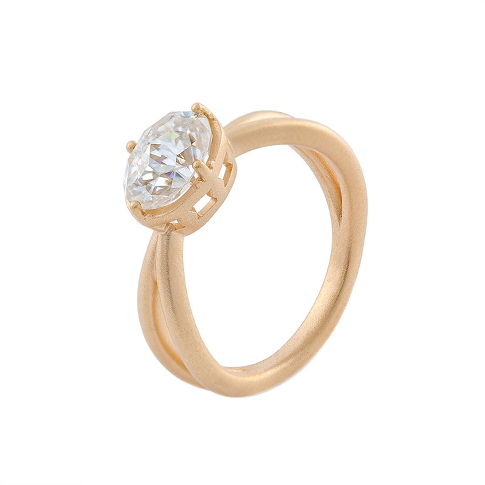 Moissanite D Color VVS1 pierścionek damski, żółte złoto, pierścionek zaręczynowy, prawdziwe złoto 375/585/750, pierścionek ślubny, 9K/14K/18K złoty, z grawerunkiem dla kobiet