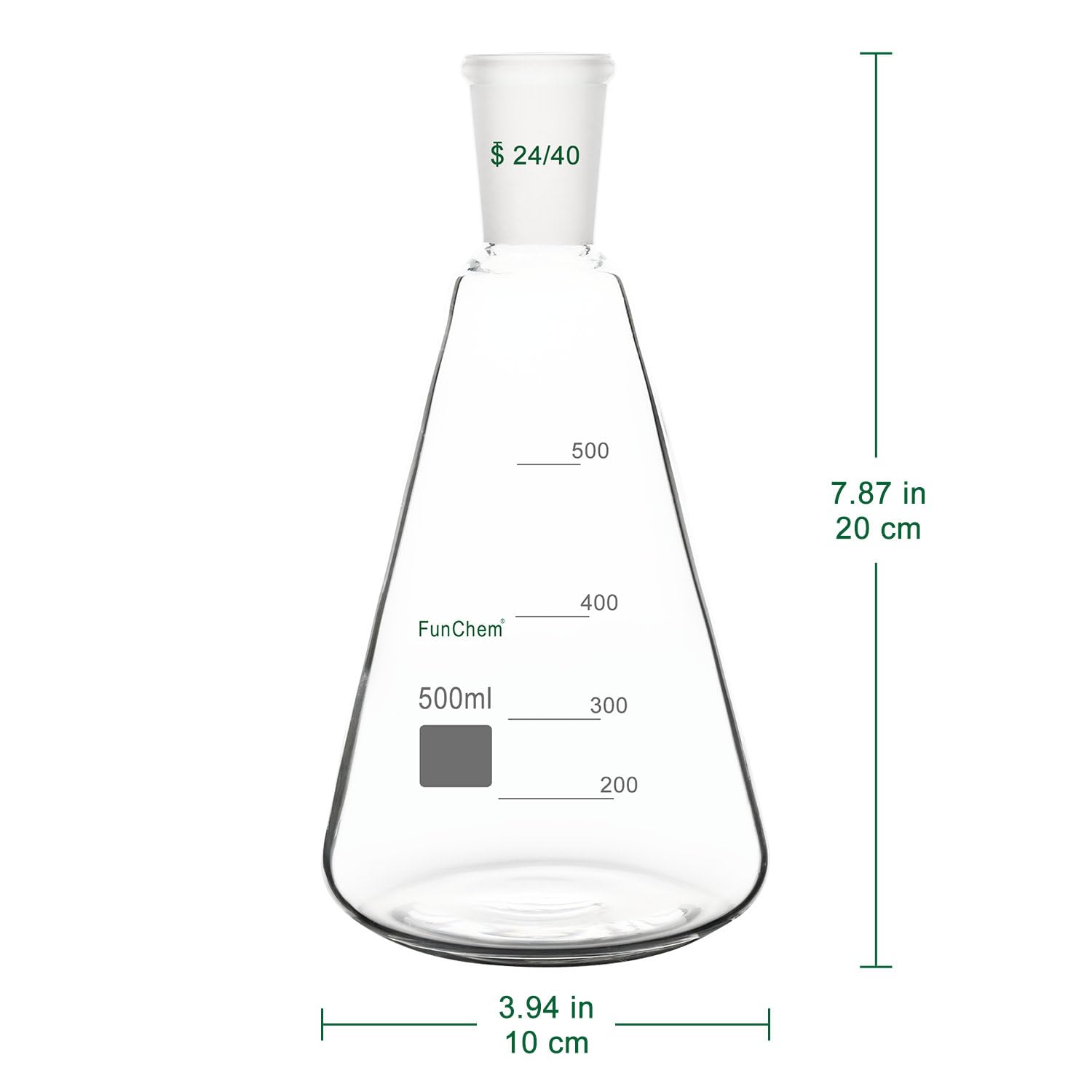 Flacon Erlenmeyer En Verre Borosilicate 100ml - Pack De 2 - Rocwing