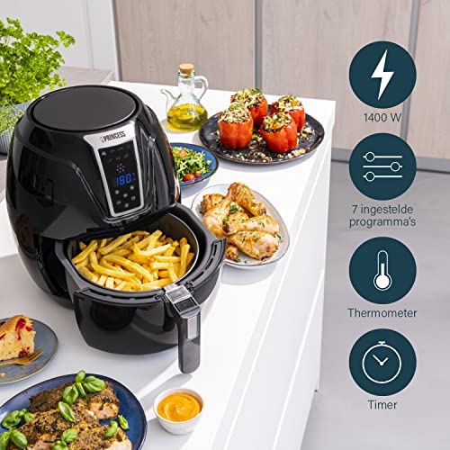 Princess 182021 Digitale Airfyer Xl - Makkelijk Schoon Te Maken – Inhoud 3.2 Liter, Zwart - Afbeelding 6