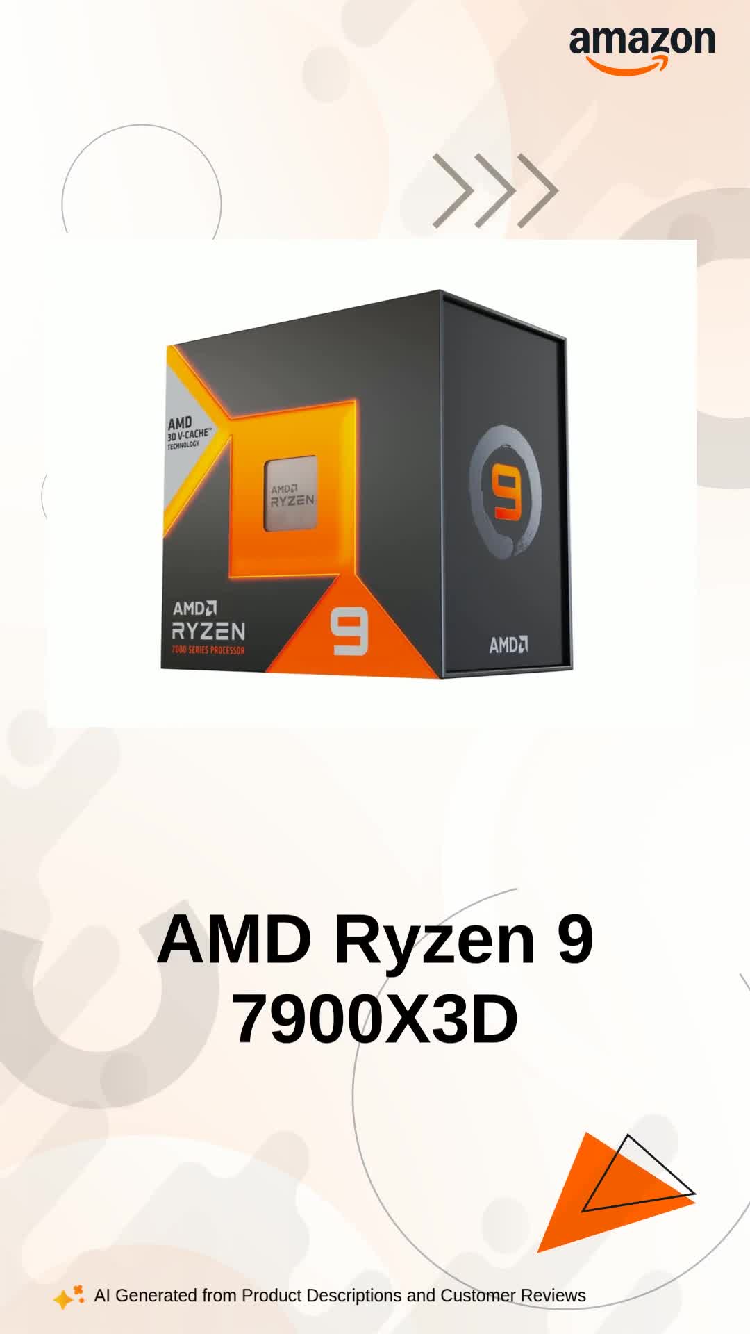 AMD Ryzen 9 7900X 3D Desktop Processor