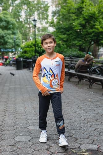 Image of Bluey T-Shirt and French Terry Jogger Pants Outfit Set Infant to Big Kid Sizes (12 Months - 10-12)