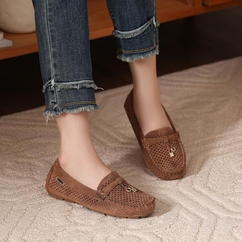 Image of Bernal Women's Non-Slip Penny Loafers - All-Day Comfort Flat Driving Shoes for Work Office & Casual Walking