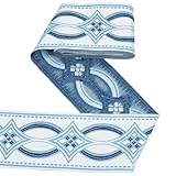 5 mètre de galon jacquard vintage:Vous recevrez 5 mètres de galon jacquard vintage, en quantité suffisante pour répondre à vos besoins. Cette garniture jacquard vintage témoigne d'un savoir-faire exceptionnel., Alliant le charme vintage à l'élégance minimaliste, insufflez à vos créations une touche ethnique mystérieuse