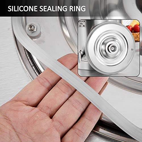 Contenedor De Transporte para Almacenamiento De Leche De Acero Inoxidable 304 De Alta Resistencia con Tapa Sellada De Silicona Y Grifo Contenedor Grande para Almacen,64l 40 * 54cm
