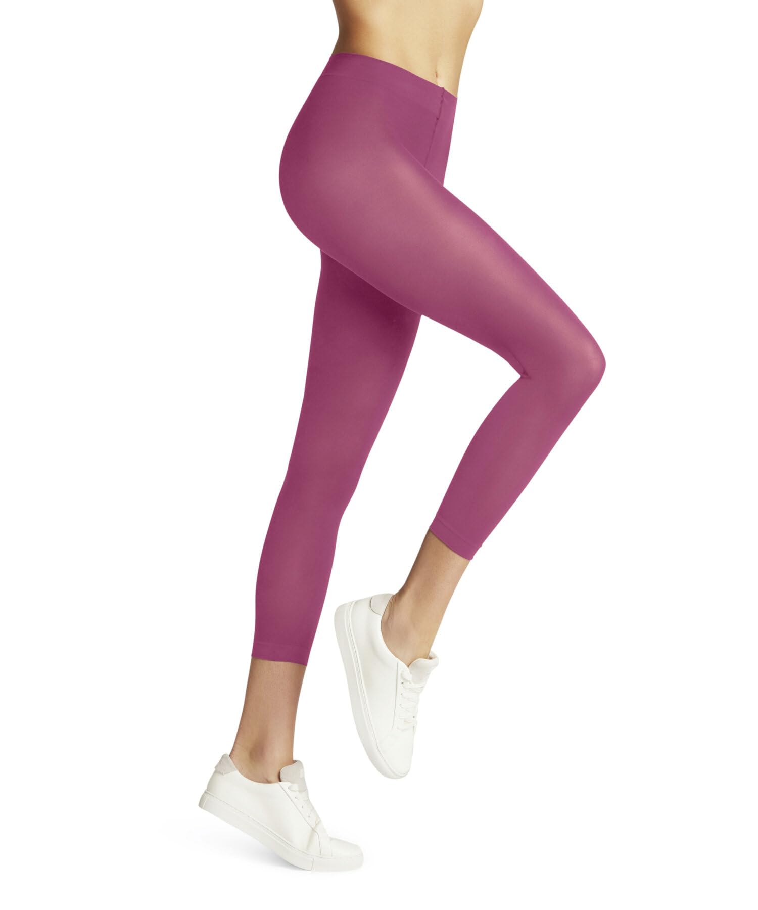 FALKE 43152 Women's Pure Matt 50 DEN Semi-Opaque Capri Leggings, Pink Candy 8052, S