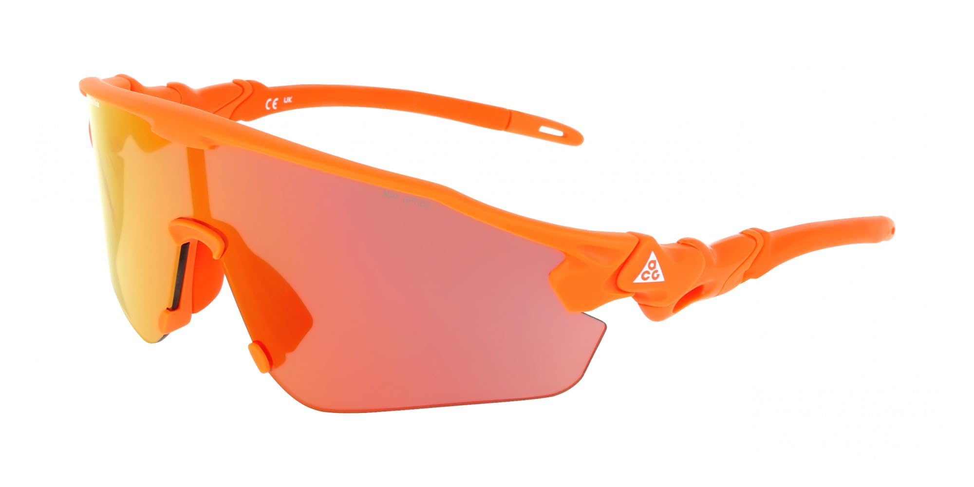 Nike Unisex Orange Acg Vista Peak Iq9341x 819 Sunglasses Bio-Injected Mask Normal Mirrored