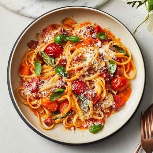 Image of Durum Wheat Semolina Vegetarian Fibre Rich Linguine I Protein and Fiber Rich Vegetarian Long Pasta - 500 gm