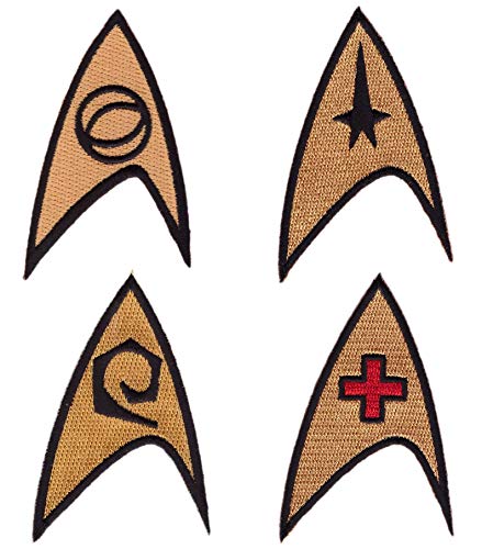 Titan One Europe - Science Medic Engineer Trek Command Cosplay Set 4 Patches