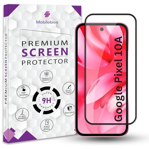 Image of Premium Tempered Glass Screen Protector Guard For Google Pixel 10A 5G (6.3 Inch, Pack of 1) | Edge to Edge Coverage With Easy to installation kit