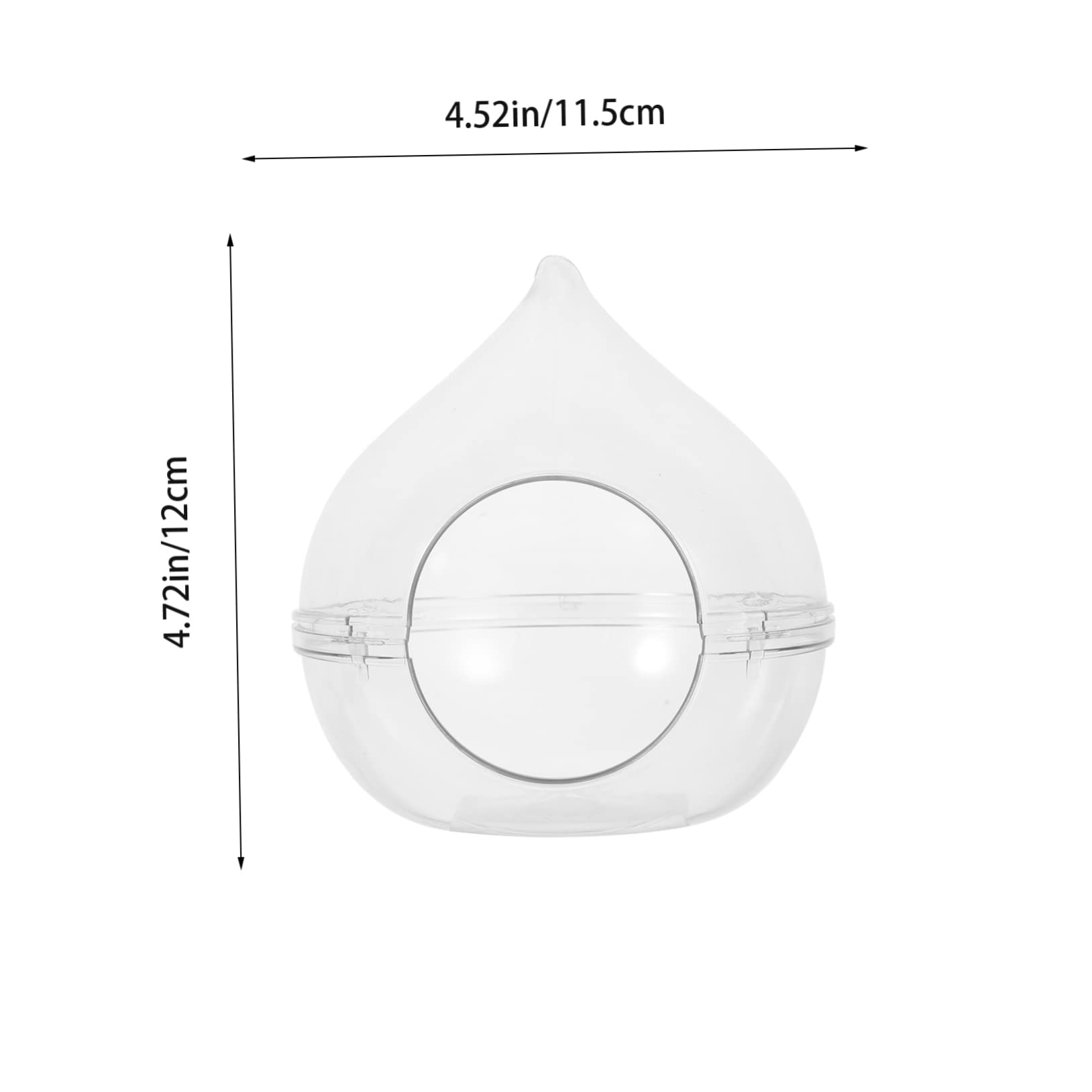 CORHAD Hamster Bath Container Premium Acrylic Hamster Bathroom Transparent Washroom Chinchillas and Pets Durable and Lightweight Design Non Slip Base for Stability