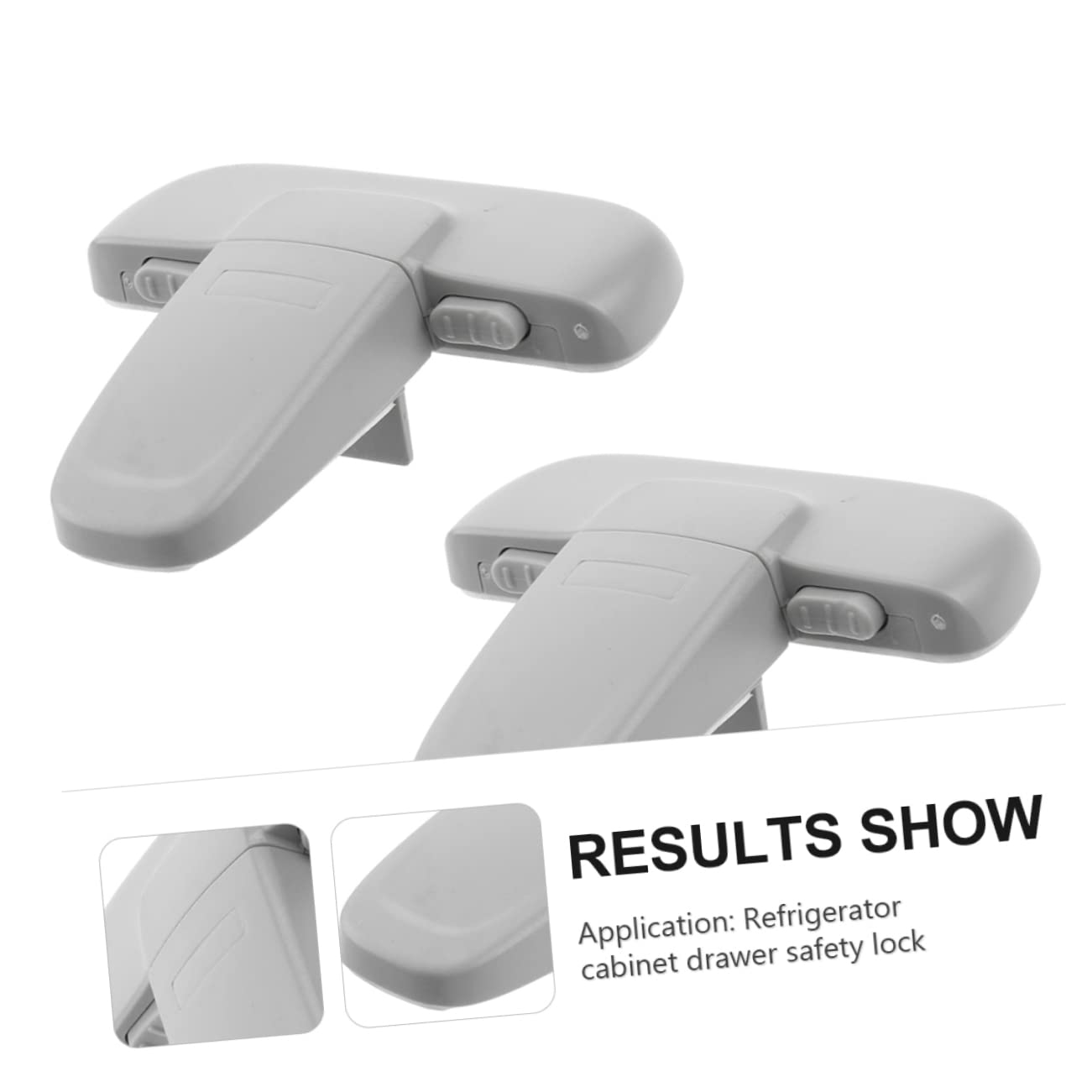 SUPVOX Refrigerator Lock 2pcs Kids Safety Locks Easy to Use Durable Child Safe