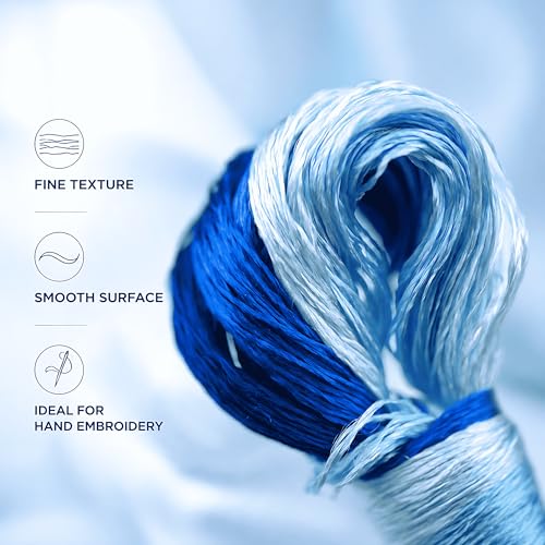 Image of Mulberry Silk Floss Embroidery Thread Floss-Cross Stitch Threads China Silk Woven Jewelry Threads DIY Sewing Kits (102)