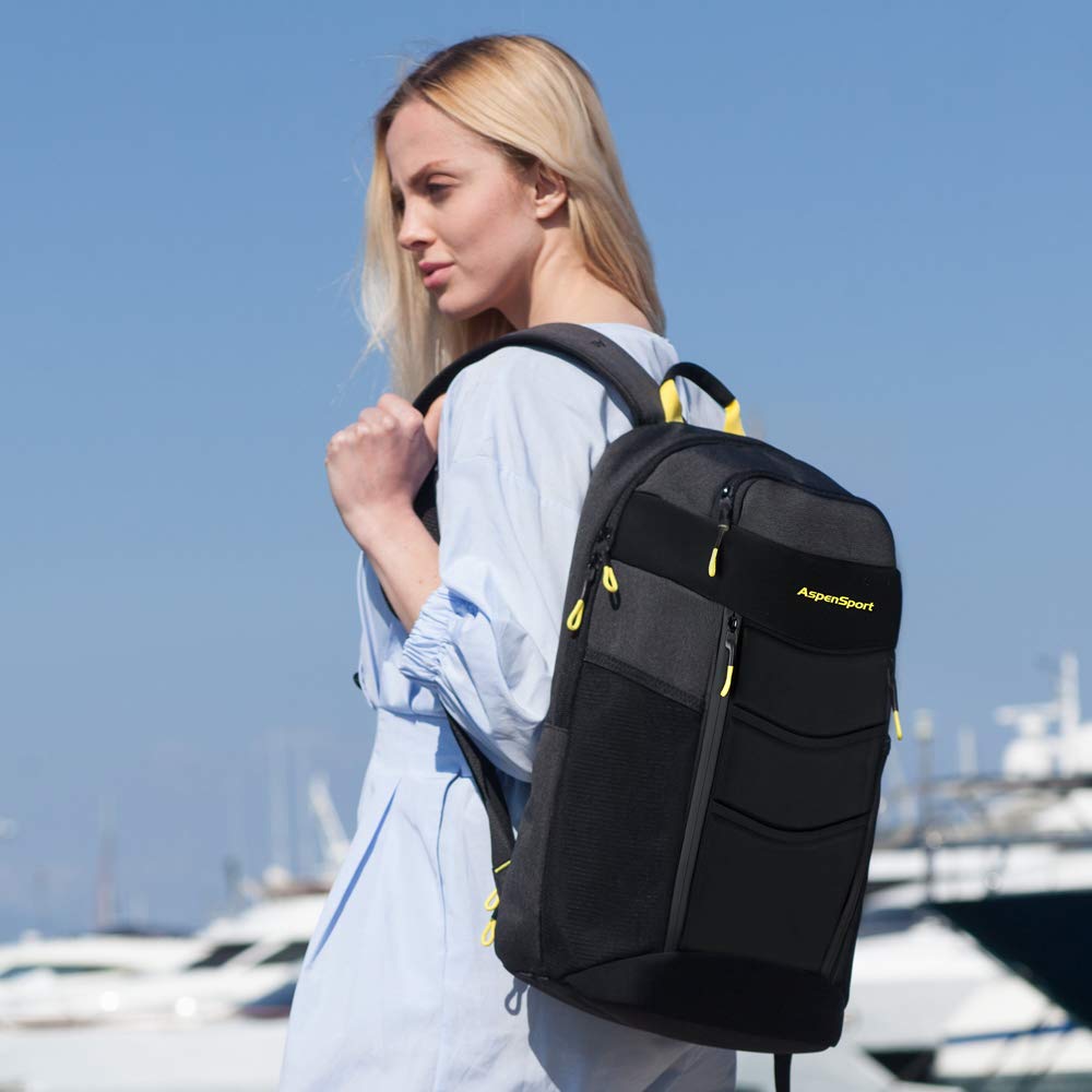 ASPENSPORT Lightweight Laptop Backpack TSA-Friendly Slim Stylish Travel College School Computer Bag fit 17 Inch Notebook Water Repellent for Men & Women Dark Grey/Yellow : Amazon.sg: Electronics ASPENSPORT Lightweight Laptop Backpack TSA-Friendly Slim Stylish Travel College School Computer Bag fit 17 Inch Notebook Water Repellent for Men & Women Dark Grey/Yellow : Amazon.sg: Electronics