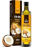 C8 MCT-Öl aus 100% Kokosöl reine Caprylsäure 500ml - geruchs- und geschmacksneutral