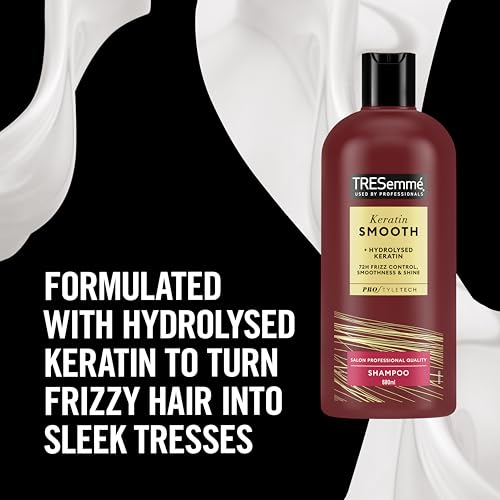 TRESemmé Rich Moisture luxurious moisture Shampoo for damaged hair 1x680 ml & TRESemmé Keratin Smooth Shampoo hair care product with hydrolysed keratin for 72h frizz control & shine 1x680 ml 2 piece - Image 5