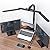SUPERDANNY LED Desk Lamp for Home Office with USB Charging Port?Gooseneck Architect Clamp-on Desk Lamp with 5 Colors Smooth Dimming Touch and Hand-Wave Control for Reading?Crafting?Gaming